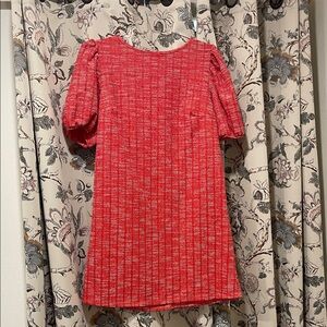 Chic Red Mini Dress with Puff Sleeves